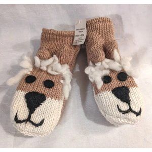 NWT Llama Wool Mittens Nepal Shangri La Nook Handmade Unisex Fleece Lined Cozy